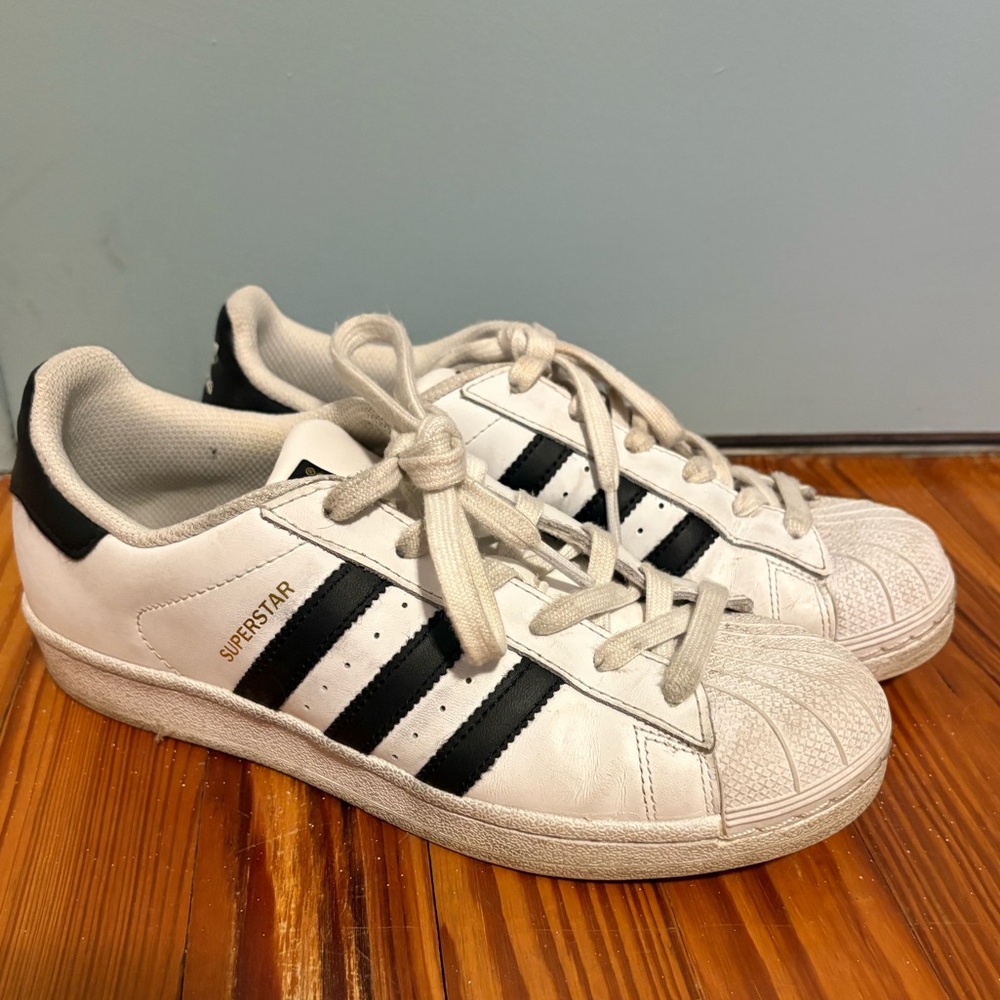 adidas Originals Superstar II Beams JR4422 Cloud White Core Black Gold Metallic